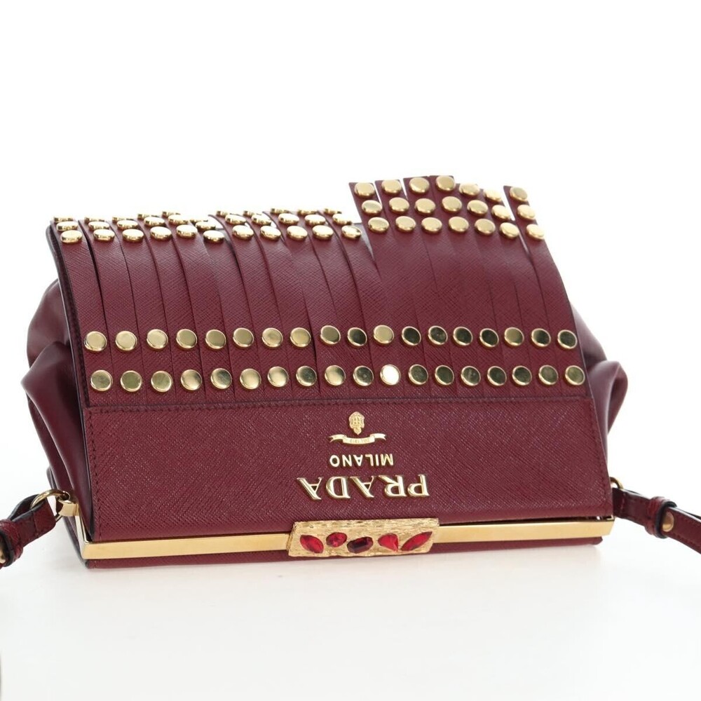 Prada Idol Studded Fringe Saffiano Leather - Picture 8 of 16